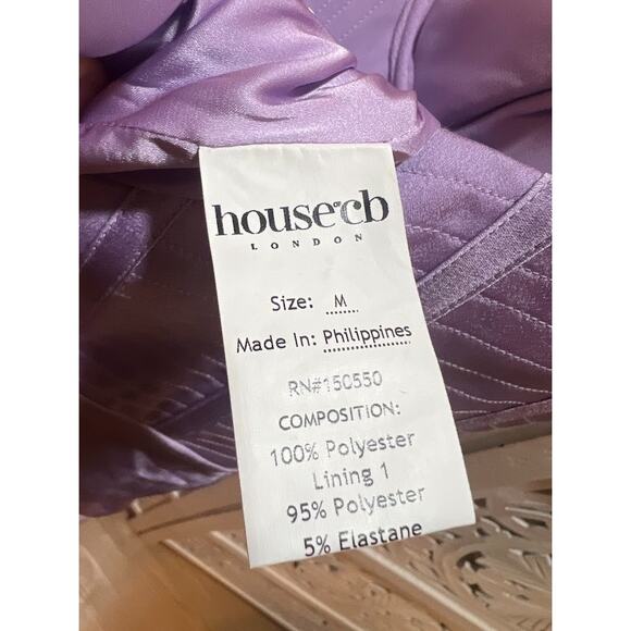 House of CB Charmaine Lavender Corset Maxi Dress Size M Medium - Picture 8 of 10